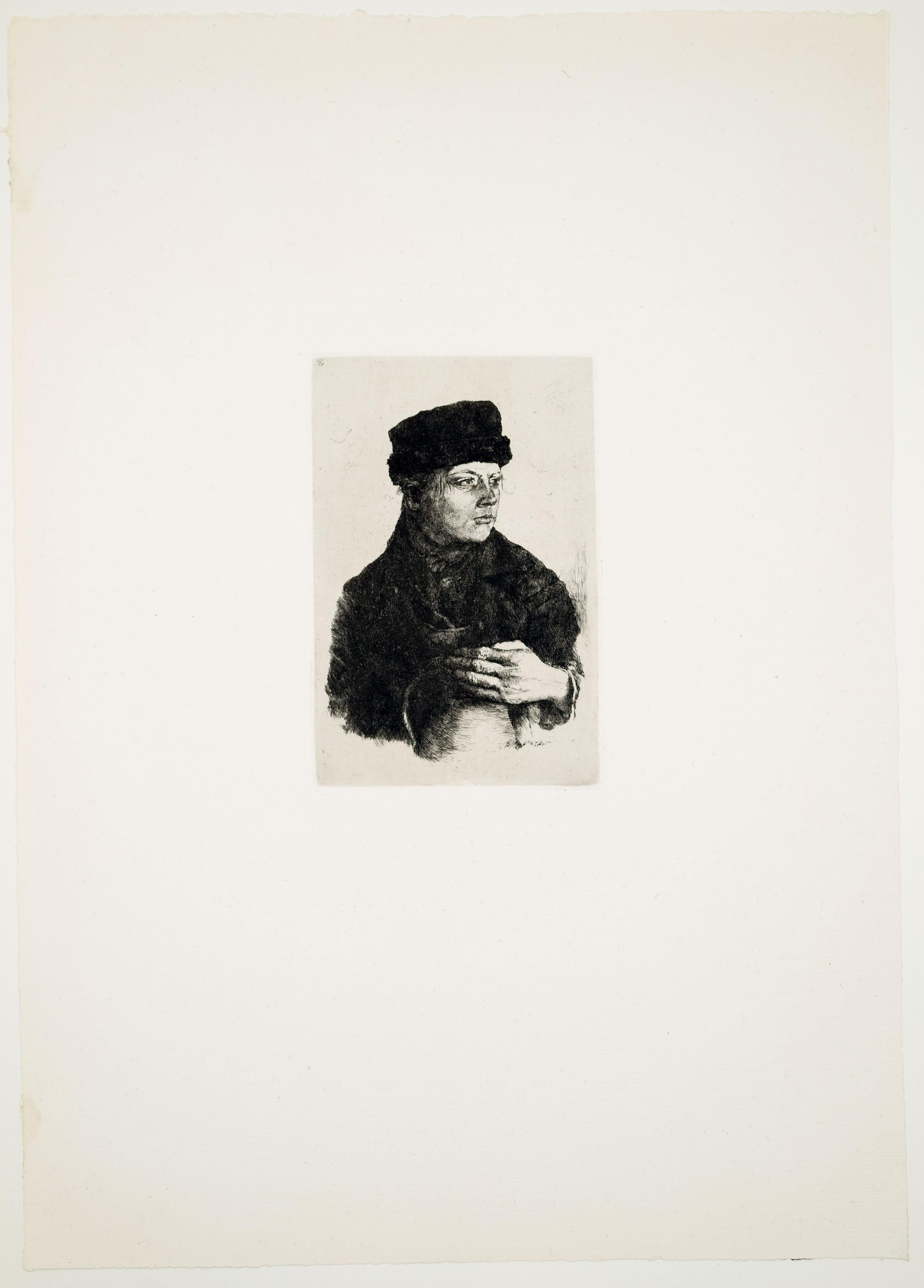 Wilhelm Leibl (1844-1900), Acqueforti originali, Kunstverlag Gurlitt, 1900 in vendita 4