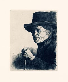 Antique Wilhelm Leibl (1844-1900), Original Etchings, Kunstverlag Gurlitt, 1900