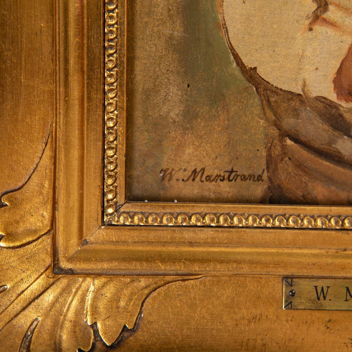Danese Wilhelm Marstrand - Ritratto di ragazzo italiano, 1840 circa, Secolo d'oro danese in vendita