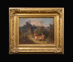 Study Of Wild Hares, 19th Century
