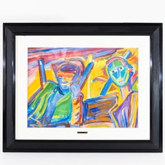 Wilhelm Ohm (1905-1965), Double portrait avec chaises, vers 1950