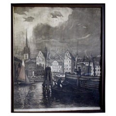 Acquaforte di Stoccolma di Wilhelm Pupy, 1926