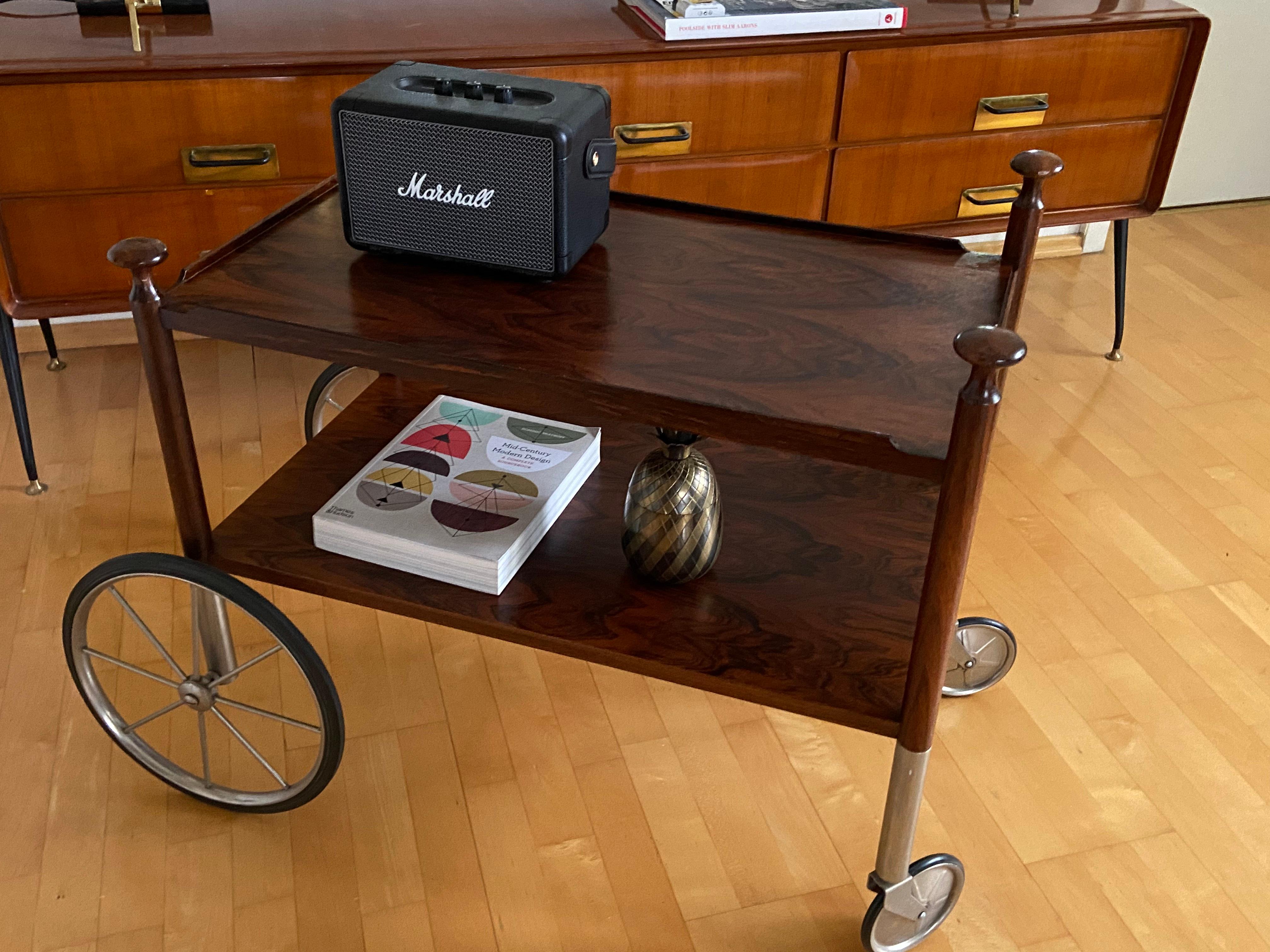 Mid-Century Modern Wilhelm Renz Chariot de bar 60s The Moderns en vente