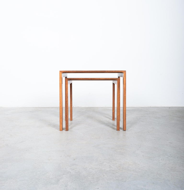 Wilhelm Renz Nesting Tables Rosewood Veneer, Germany, Mid-Century For ...