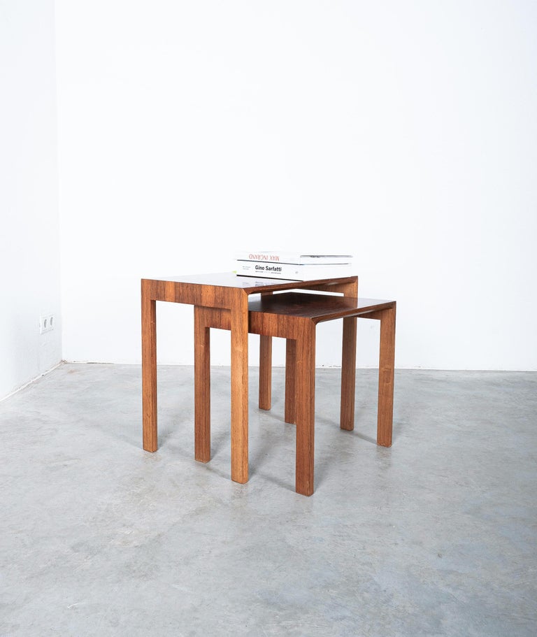 Wilhelm Renz Nesting Tables Rosewood Veneer, Germany, Mid-Century For ...