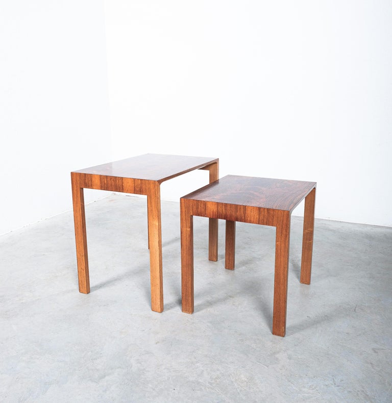 Wilhelm Renz Nesting Tables Rosewood Veneer, Germany, Mid-Century For ...