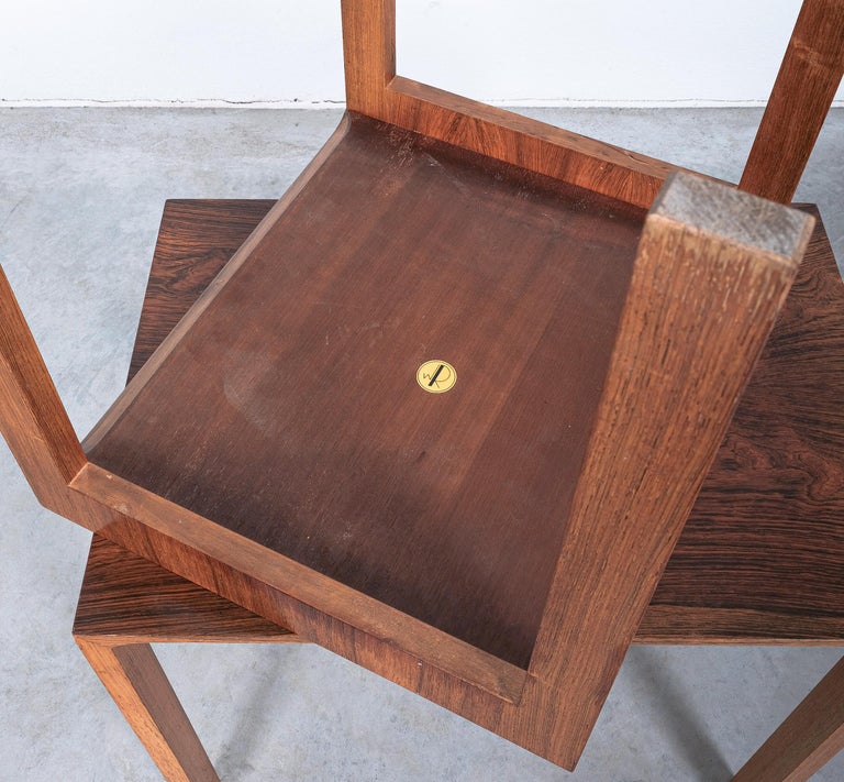 Wilhelm Renz Nesting Tables Rosewood Veneer, Germany, Mid-Century For ...