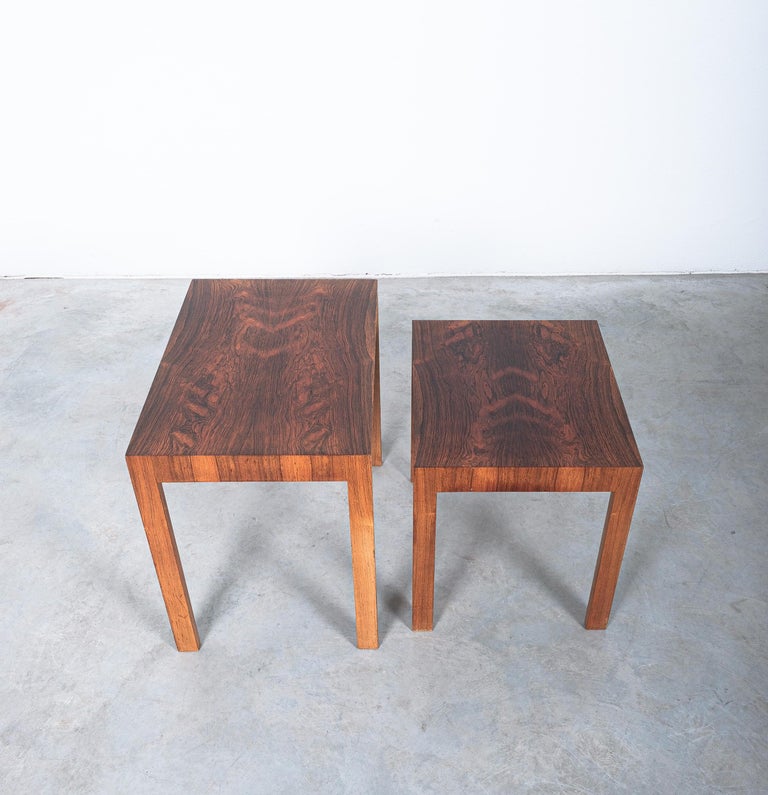 Wilhelm Renz Nesting Tables Rosewood Veneer, Germany, Mid-Century For ...