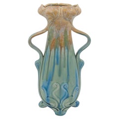 Wilhelm Schiller & Son Art Nouveau Double Handle Vase