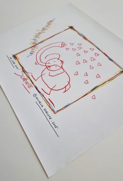 I love you (Stick Figure Art, Hearts, Elephant, Playful, Warm, Heartfelt)