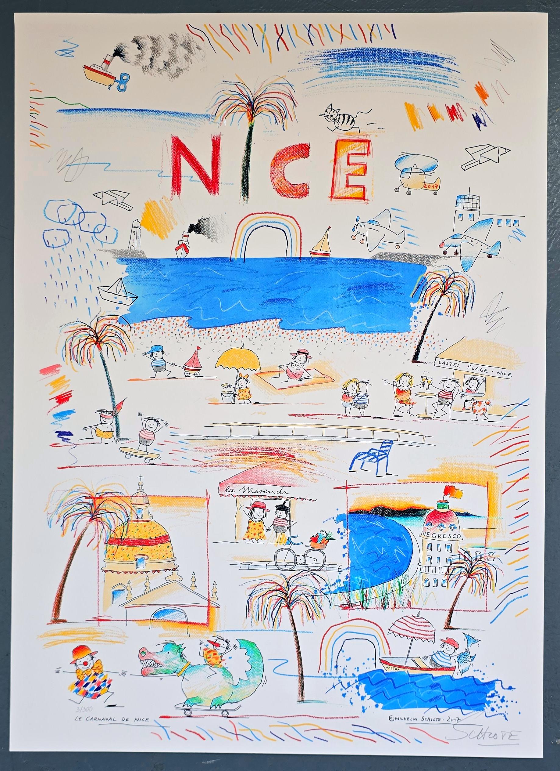 Wilhelm Schlote
Le Carnaval De Nice (amusant, coloré, vibrant, ludique, comique)
Giclée sur papier fin
Année : 2017
Taille : 24.01 × 17.20 pouces (61.0 x 43.7 cm)
Edition : 300 + 30 E.A.
Signé, numéroté à la main 
L'ACO a fourni

Tags : Amusant,