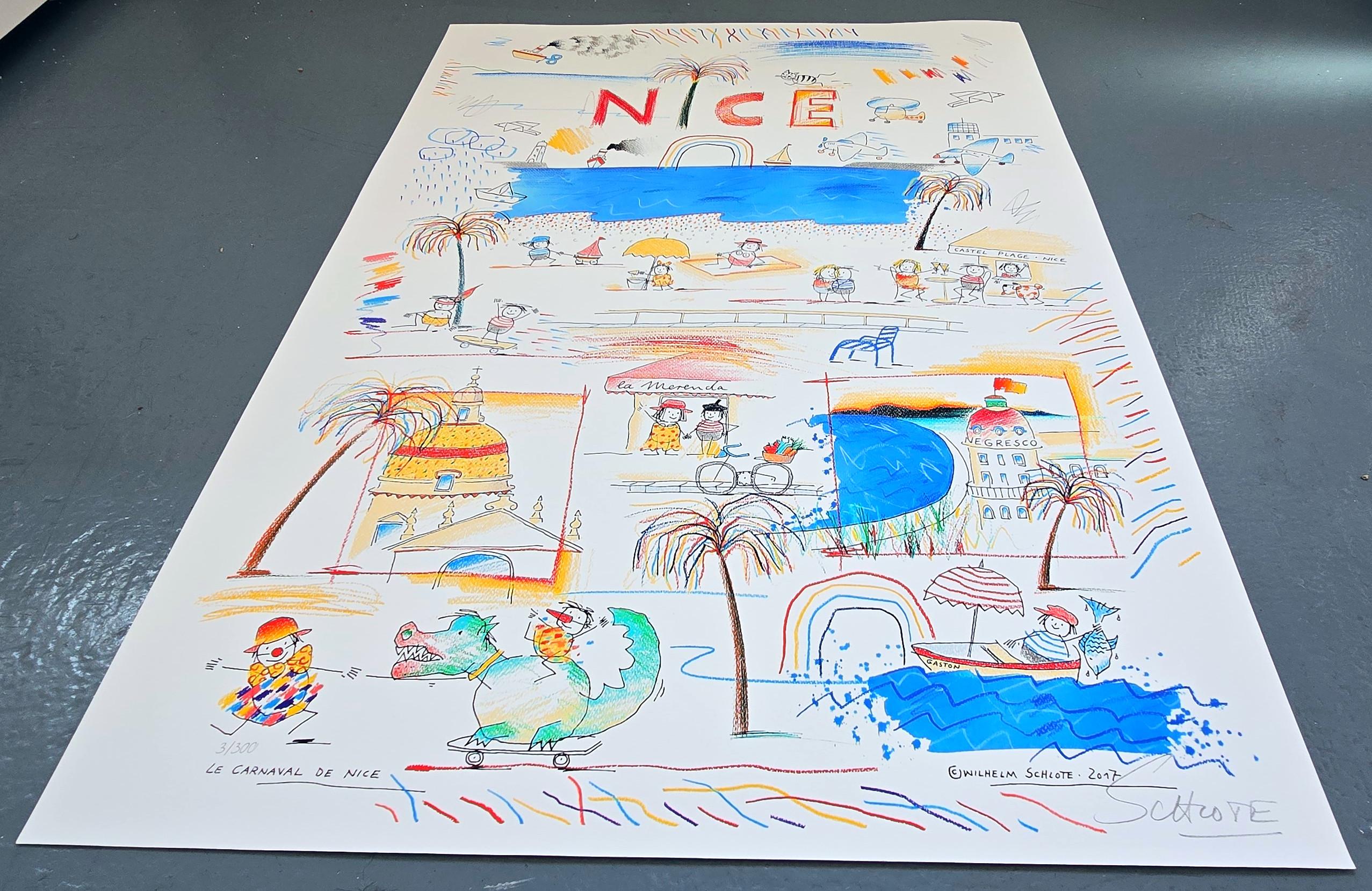 Le Carnaval De Nice (amusant, coloré, vibrant, ludique, comique) en vente 1