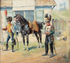 Antique Two Generals and a Horse