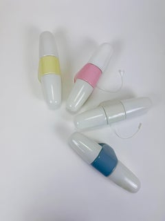 Wilhelm Wagenfeld Bauhaus Pink Double Sconce Wall Light, Linder Germany, 1950s