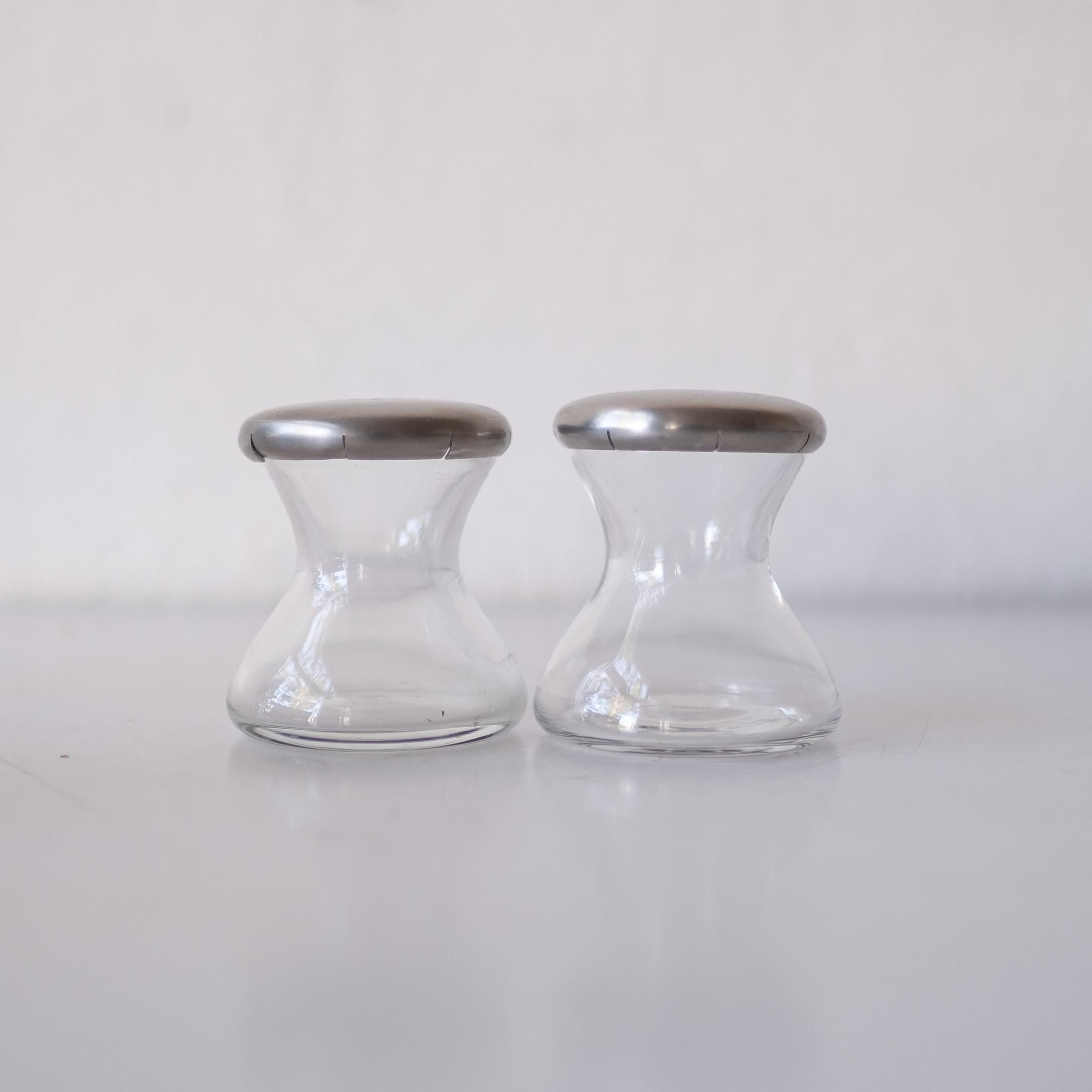 German Wilhelm Wagenfeld Bauhaus Salt and Pepper Shakers New in Box 1950s For Sale