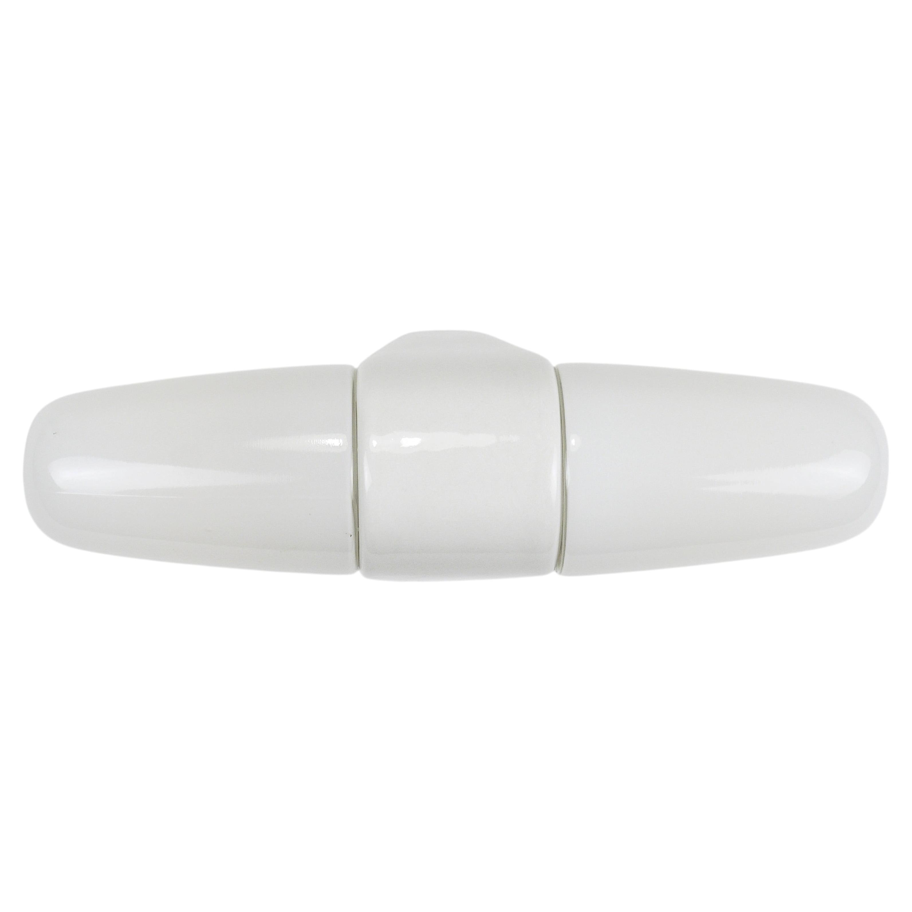 Wilhelm Wagenfeld Bauhaus White Double Sconce Wall Light, Germany, 1950s