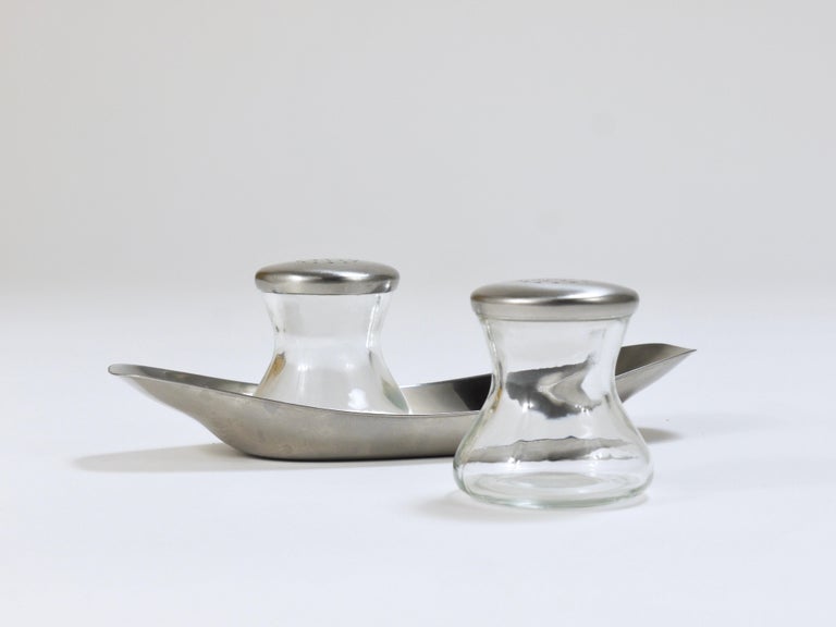 Wilhelm Wagenfeld Mid-Century Max and Moritz Salt Pepper Twins