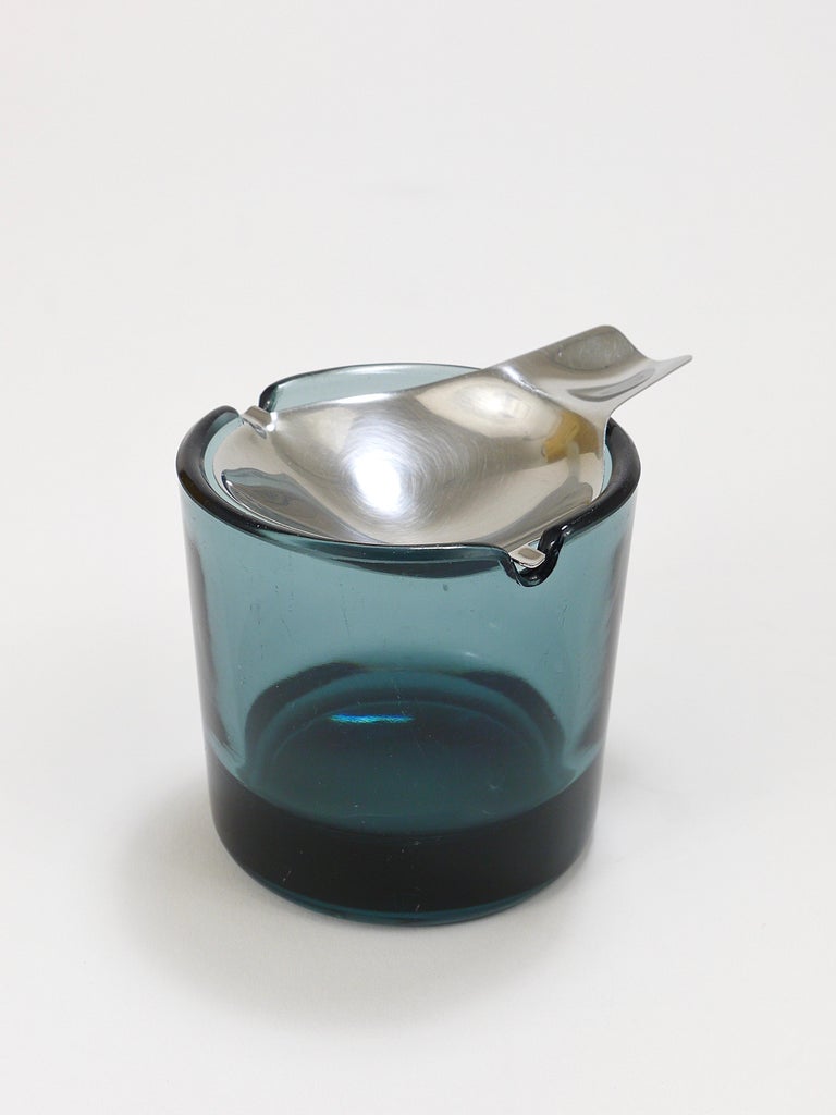 Wilhelm Wagenfeld Midcentury Tourmaline Bauhaus Ashtray by WMF