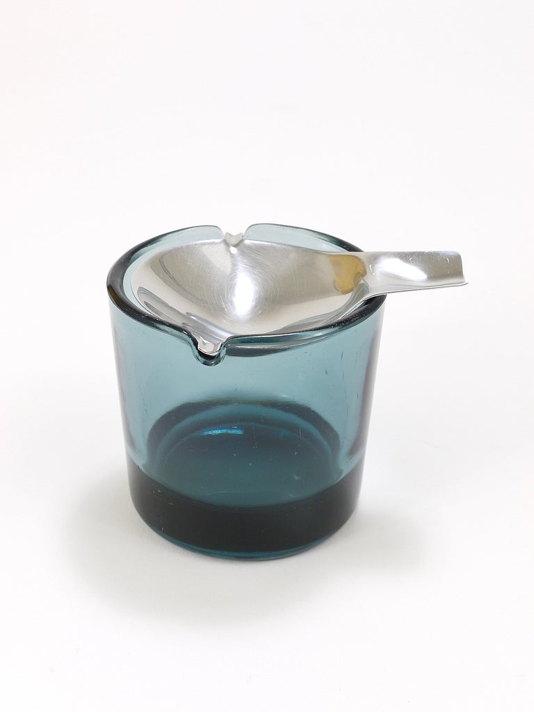 Wilhelm Wagenfeld Midcentury Tourmaline Bauhaus Ashtray by WMF