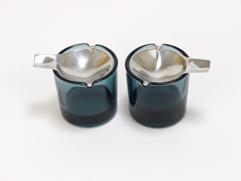 Wilhelm Wagenfeld Midcentury Tourmaline Bauhaus Ashtray by WMF