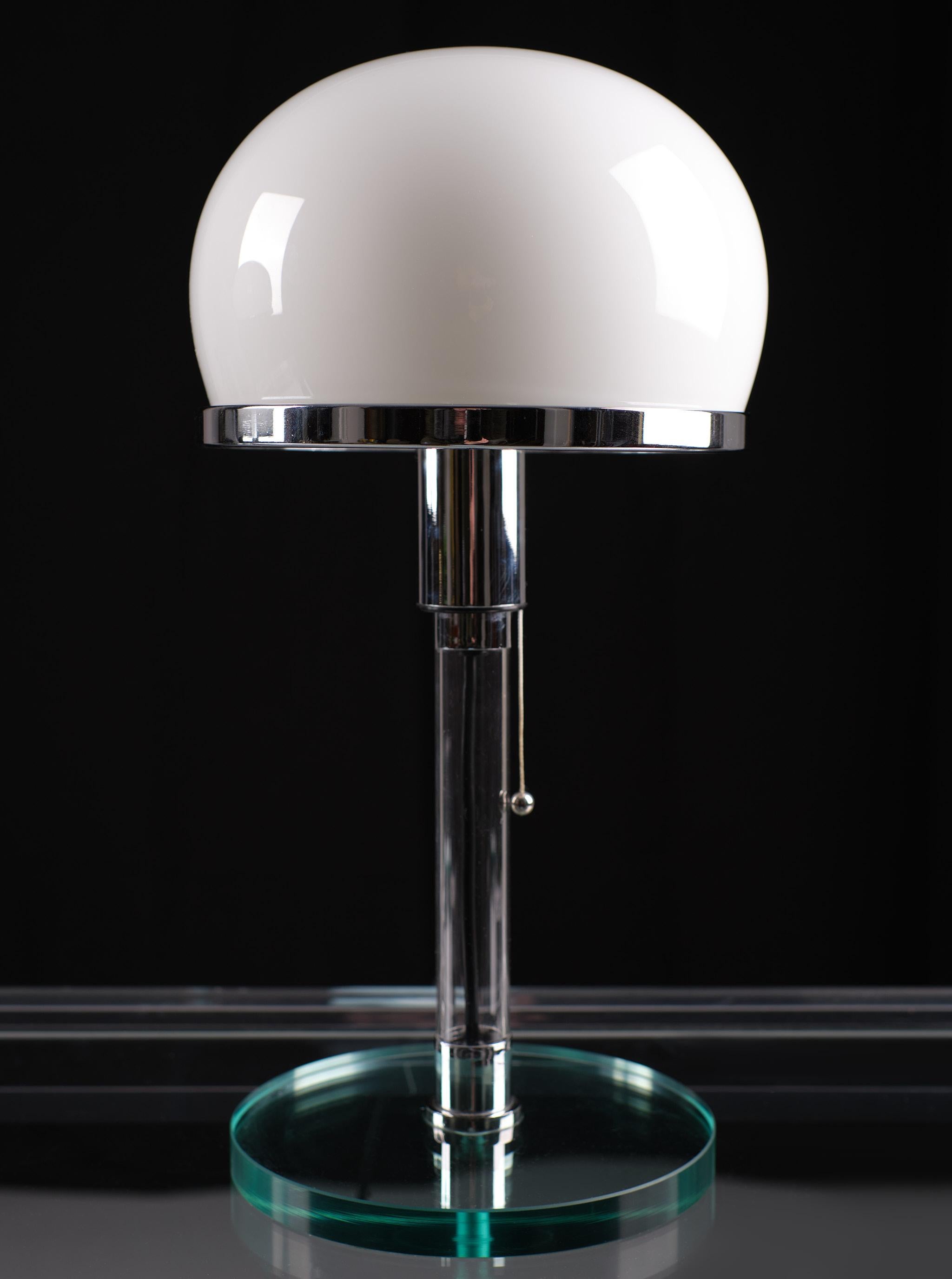 Wilhelm Wagenfeld Model Mt10  Table Lamps Bauhaus Germany 1980s 3