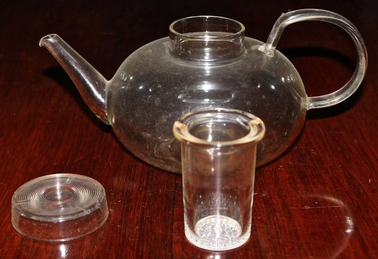 Wilhelm Wagenfeld Original Bauhaus Glass Teapot For Sale At 1stdibs