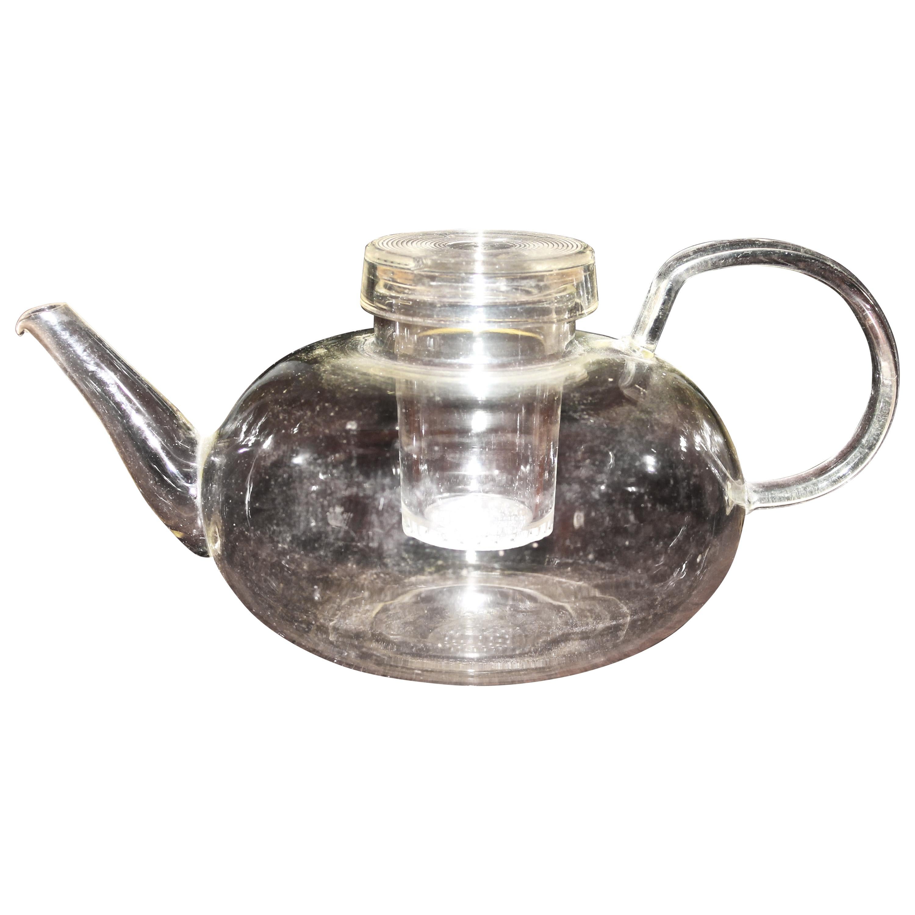 Wilhelm Wagenfeld Original Bauhaus Glass Teapot For Sale