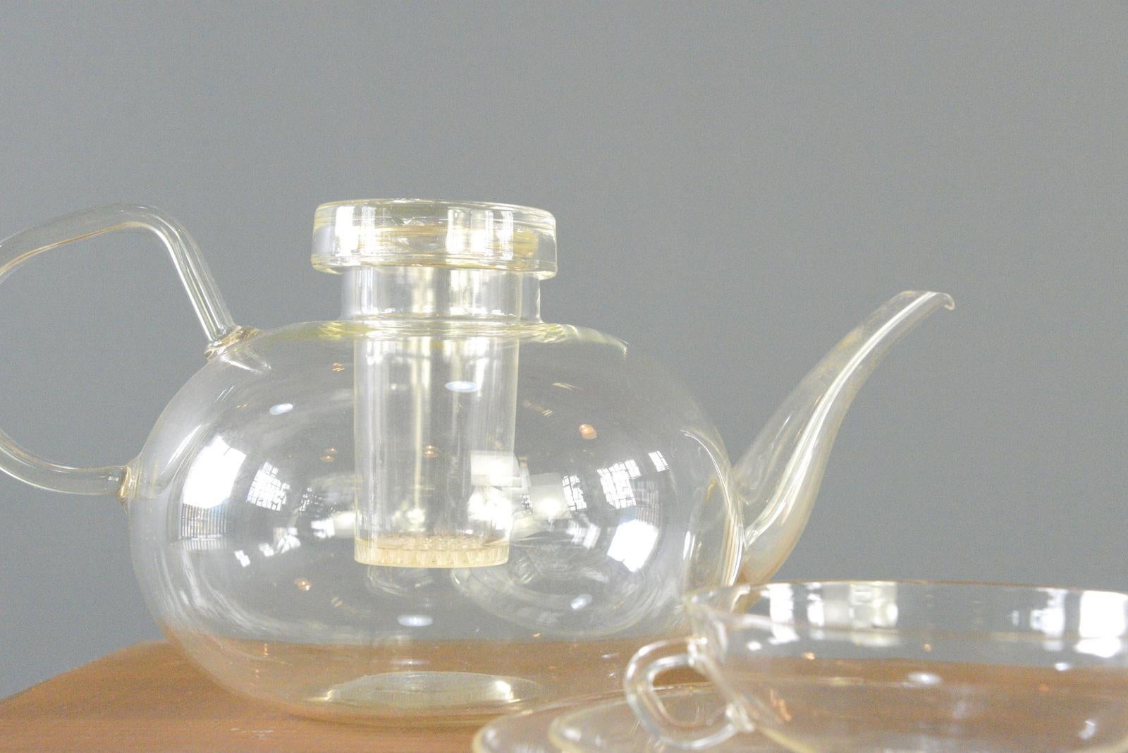 Wilhelm Wagenfeld, Teeservice für Jenaer Glasswerke, ca. 1930er Jahre (Deutsch)