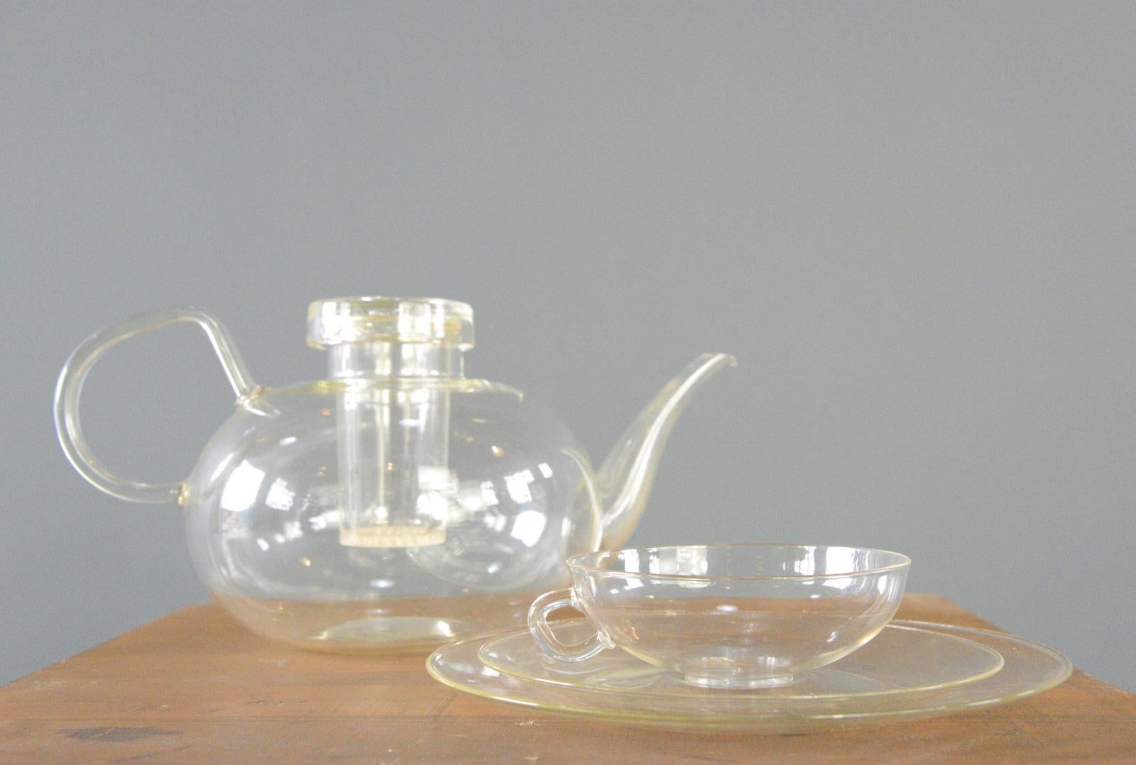 Wilhelm Wagenfeld, Teeservice für Jenaer Glasswerke, ca. 1930er Jahre 1