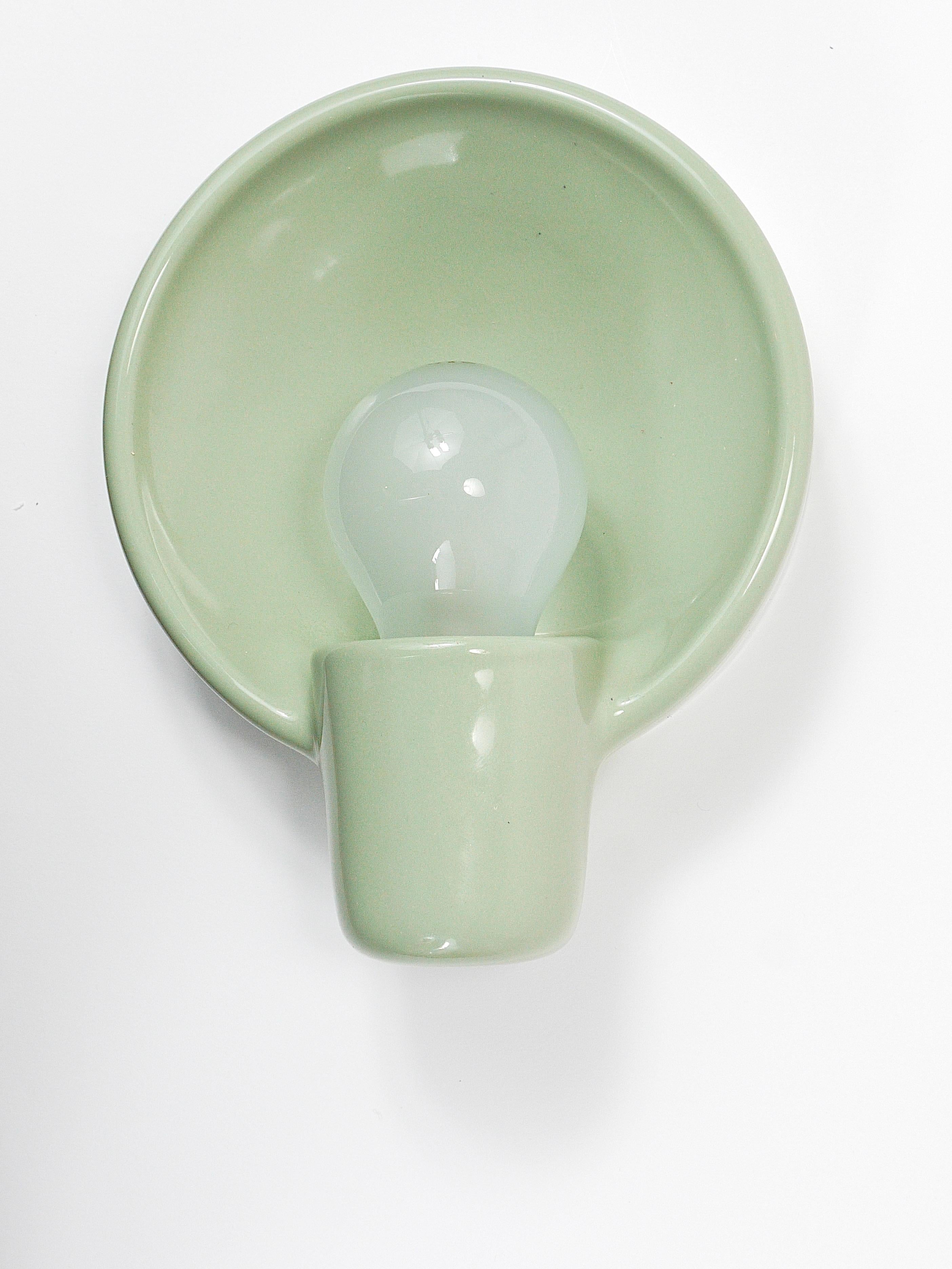 Austrian Wilhelm Wagenfeld Three Round Bauhaus Sconces Wall lights, Linder Germany, 1950s