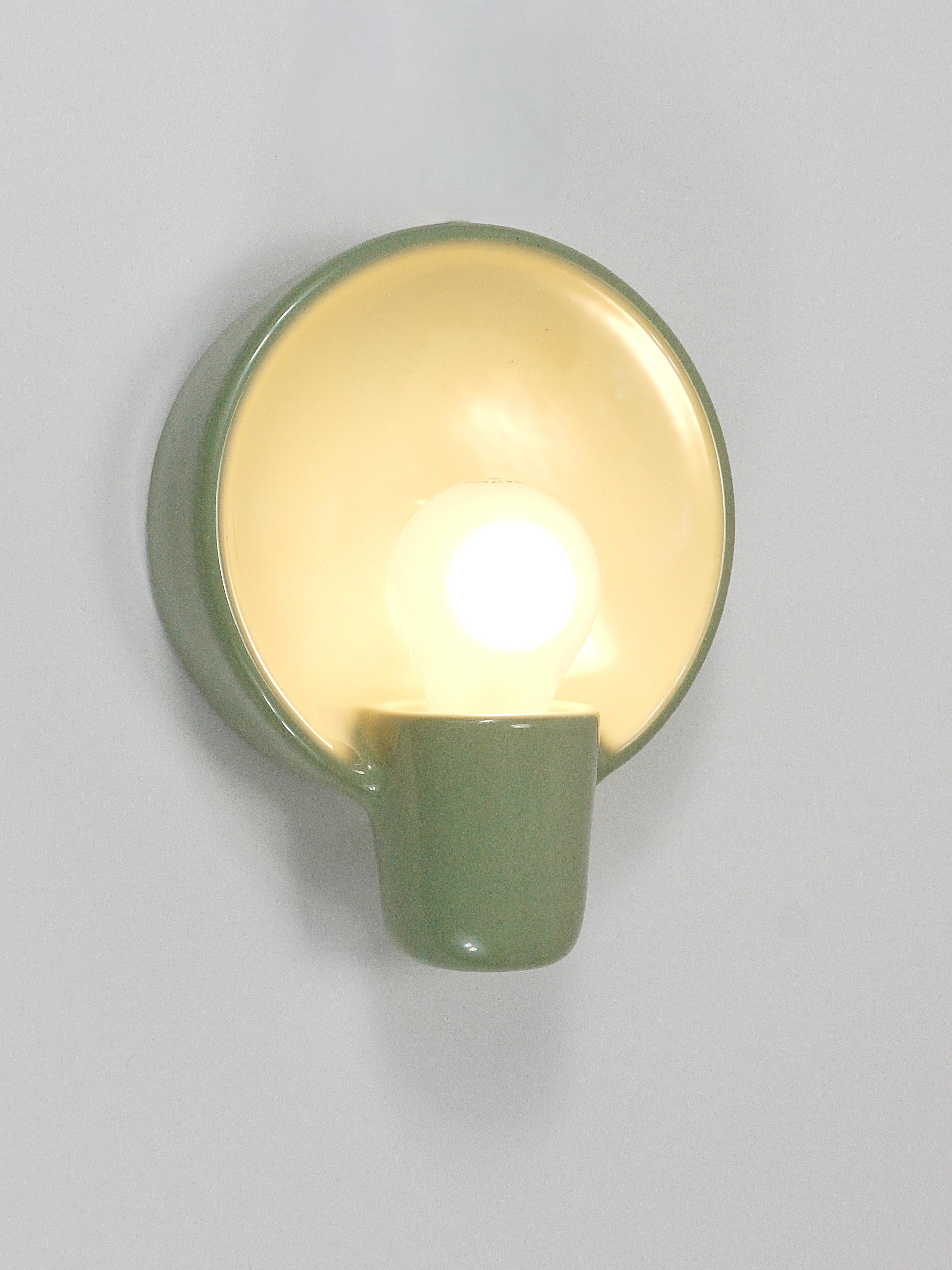 20th Century Wilhelm Wagenfeld Three Round Bauhaus Sconces Wall lights, Linder Germany, 1950s