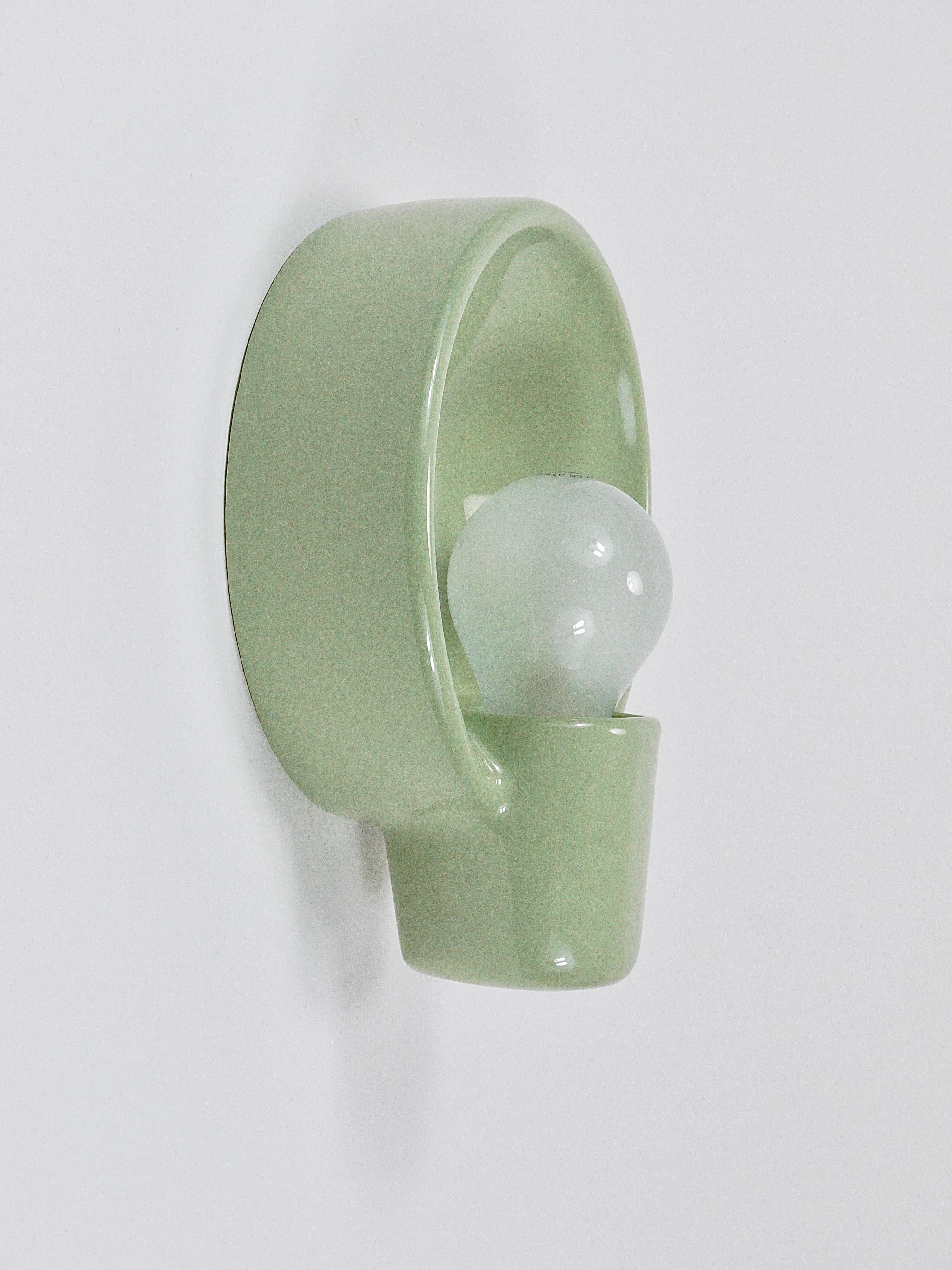 Wilhelm Wagenfeld Three Round Bauhaus Sconces Wall lights, Linder Germany, 1950s 2