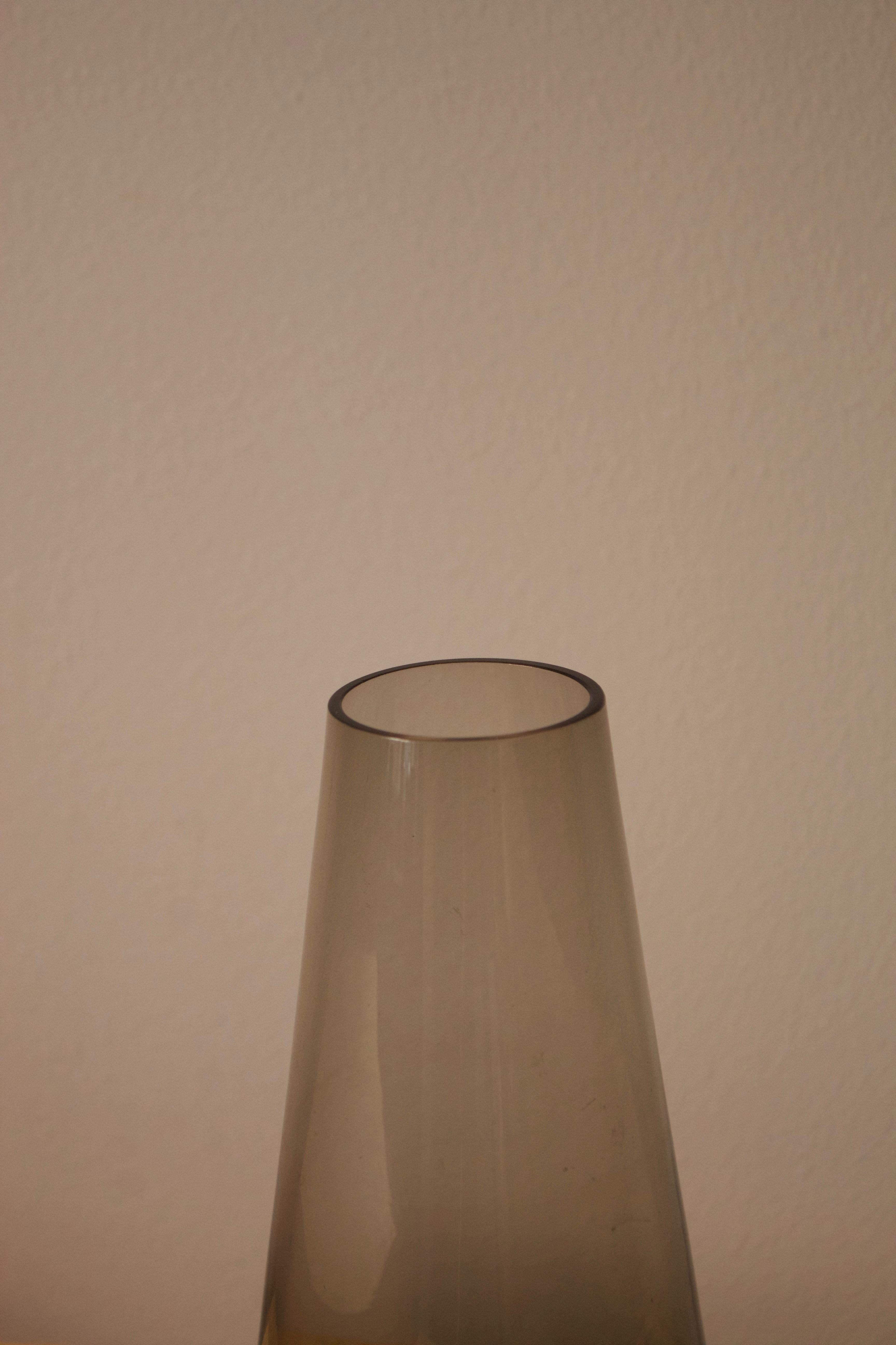 Mid-20th Century Wilhelm Wagenfeld, Vase, Glass, WMF, Germany, 1950s