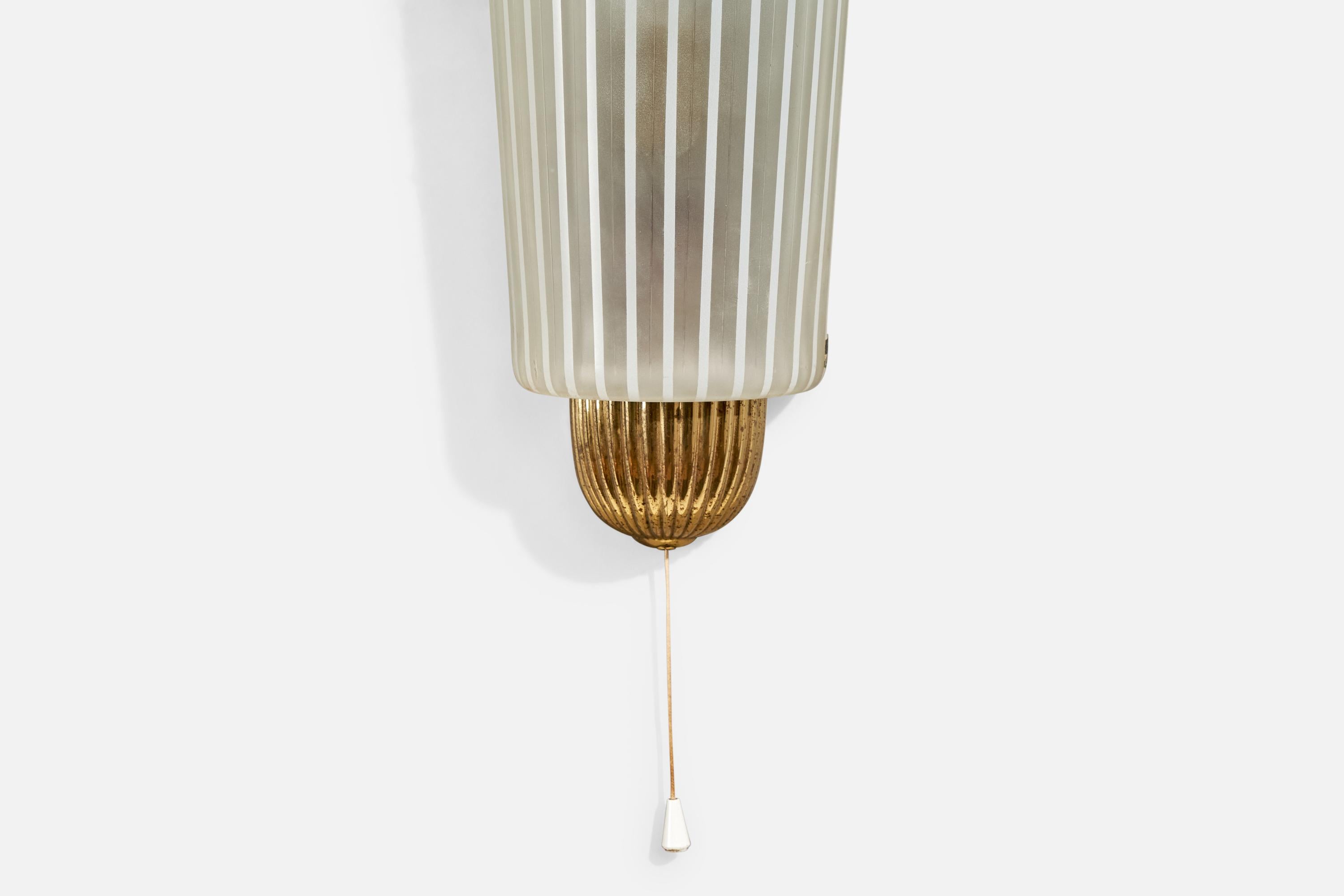 Wilhelm Wagenfeld, Wall Light, Brass, Germany, 1950s For Sale 2