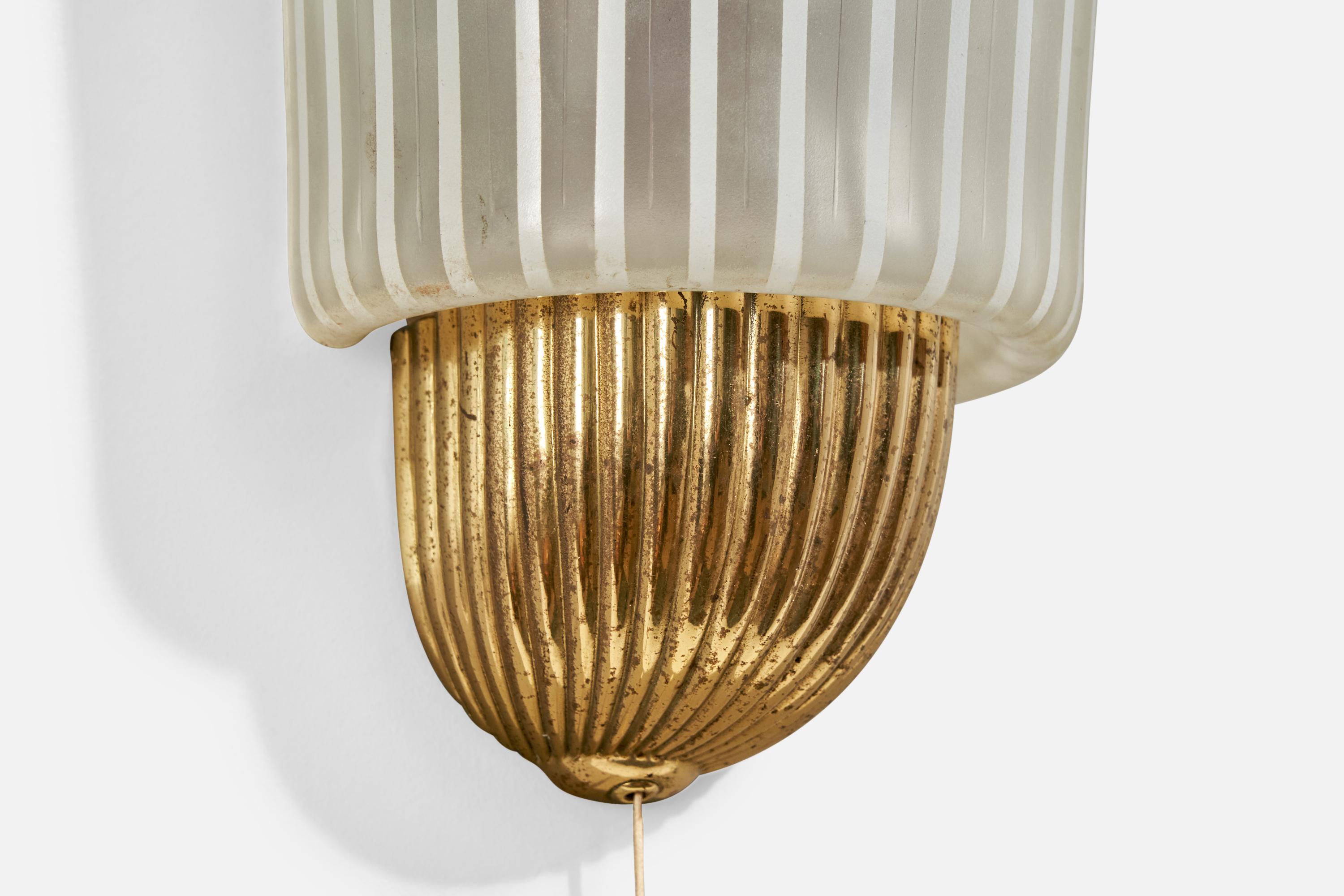 Wilhelm Wagenfeld, Wall Light, Brass, Germany, 1950s For Sale 3
