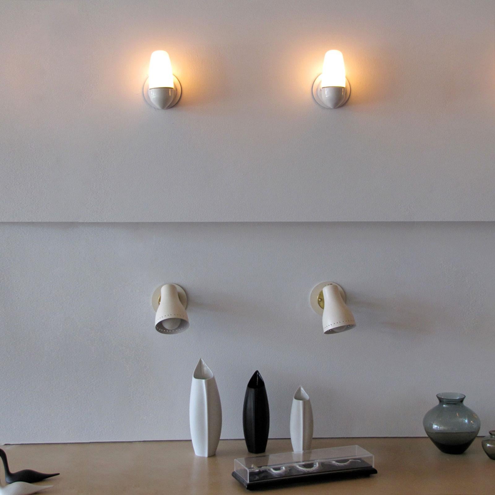 Mid-20th Century Wilhelm Wagenfeld Wall Lights for Lindner, 1950 For Sale