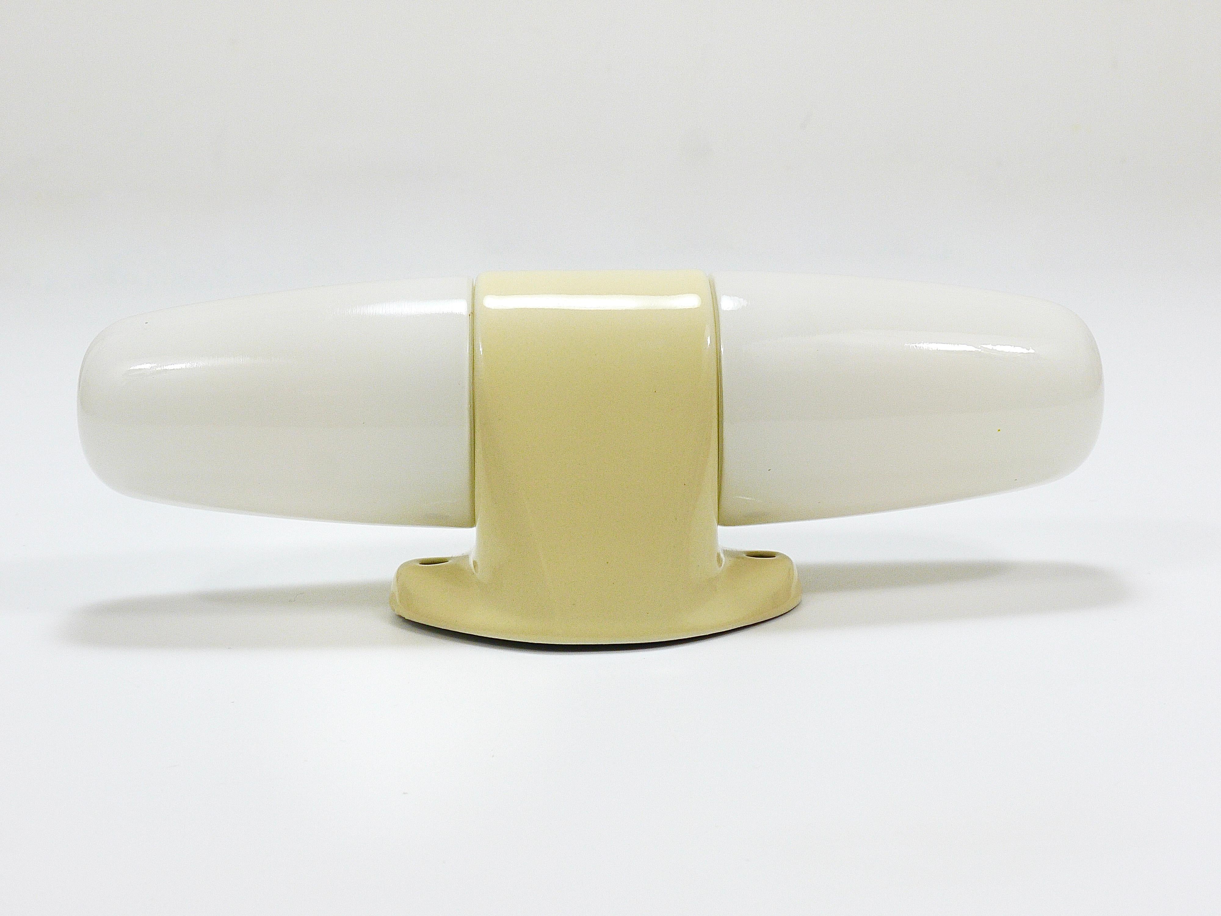 Wilhelm Wagenfeld Yellow Bauhaus Sconce / Double Wall Light by Linder Germany For Sale 8