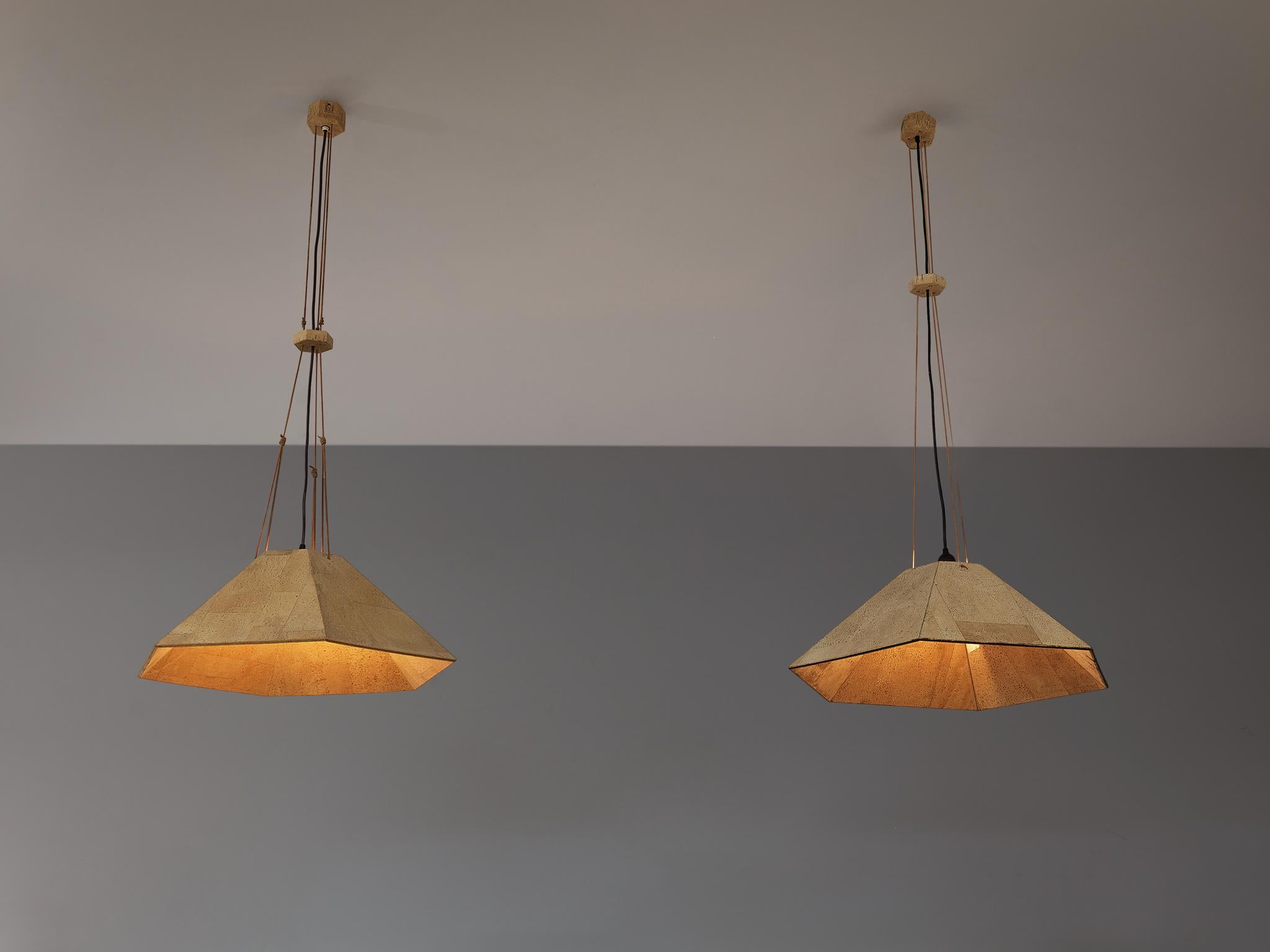 Mid-20th Century Wilhelm Zannoth for Design M Ceiling Lamps ‘Zanil’ 