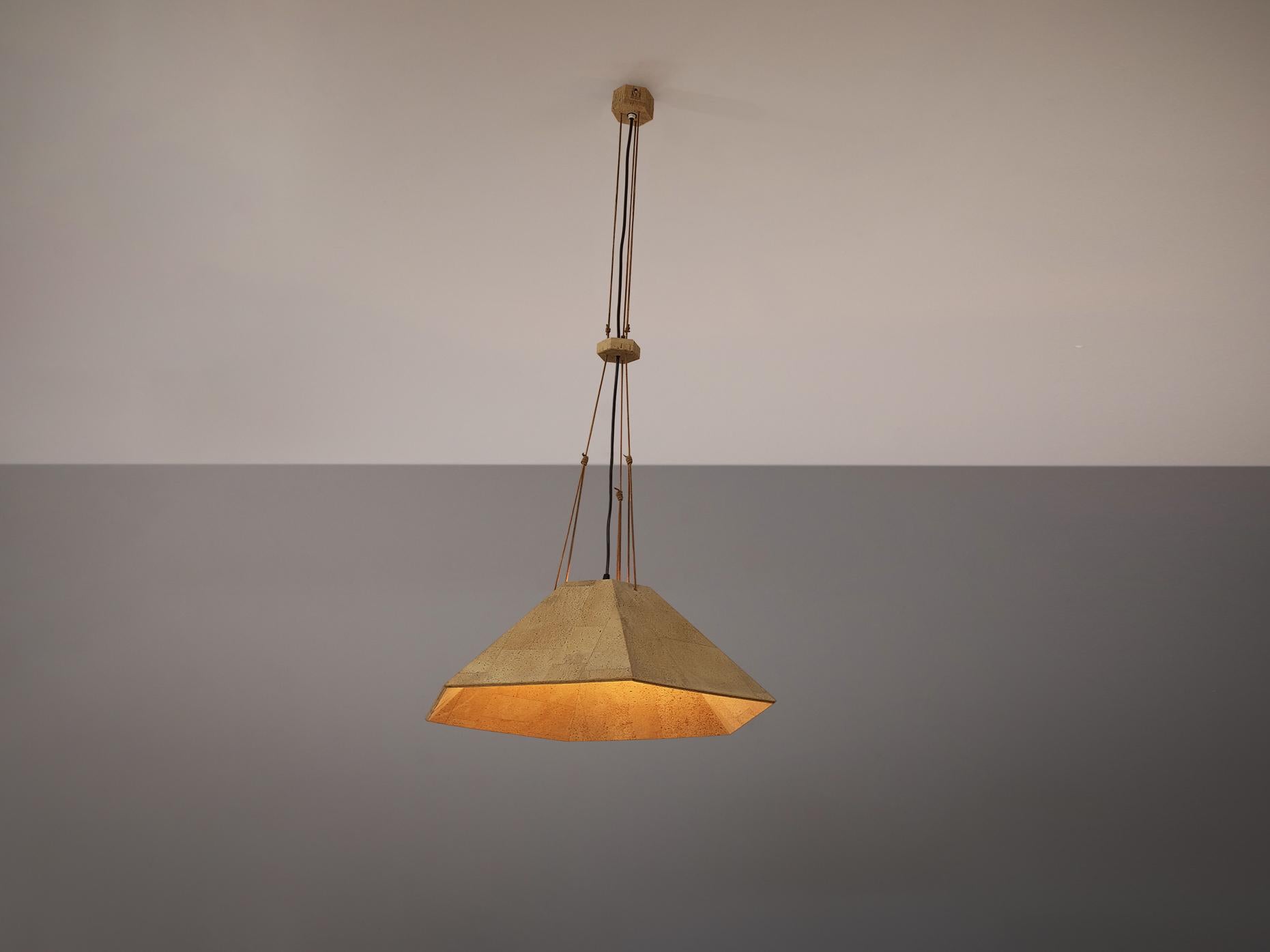 Mid-20th Century Wilhelm Zannoth for Design M 'Zanil' Ceiling Lamp