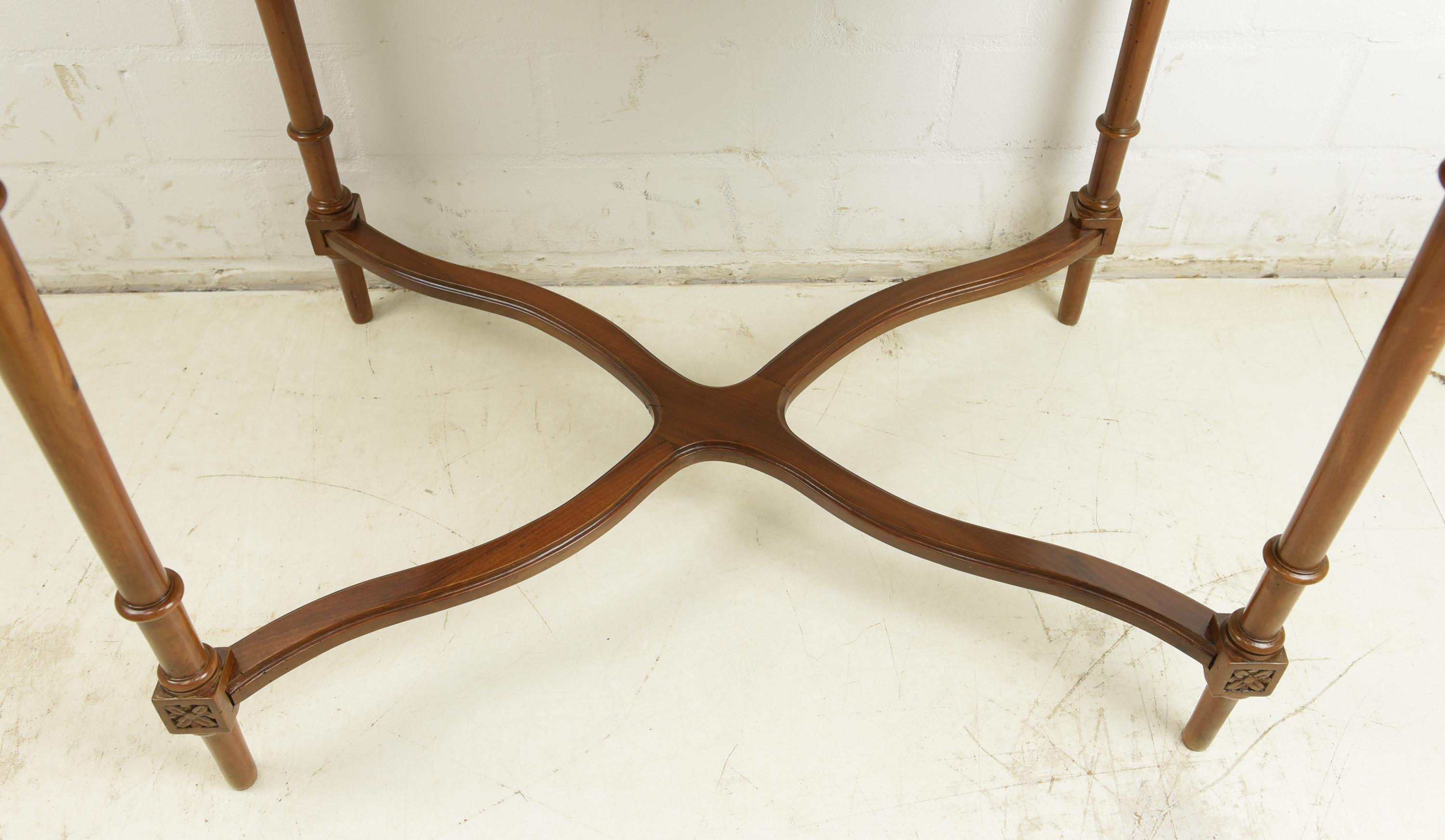 Wilhelminian Period Salon Table / Side Table in Solid Walnut 1