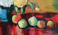 Natura morta. 1964. Olio su cartone, 61x78 cm