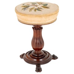 Wiliam IV Stool Piano Seat, 19th Century