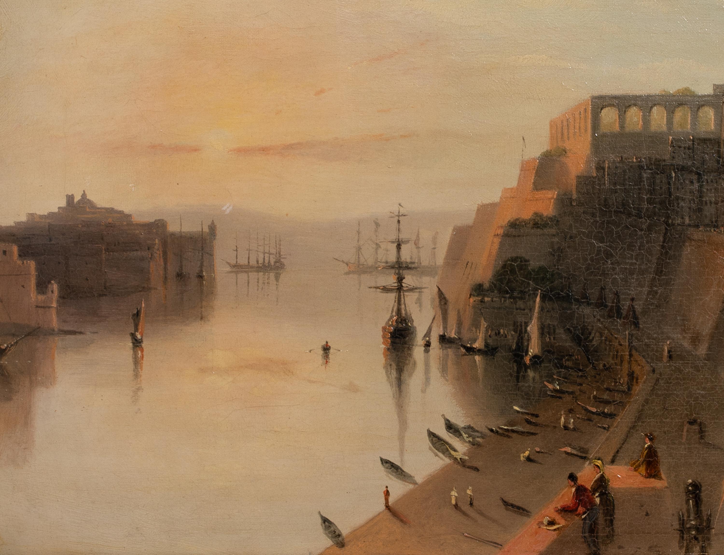 The Grand Harbour, Valetta, Malta, 19th Century For Sale 2