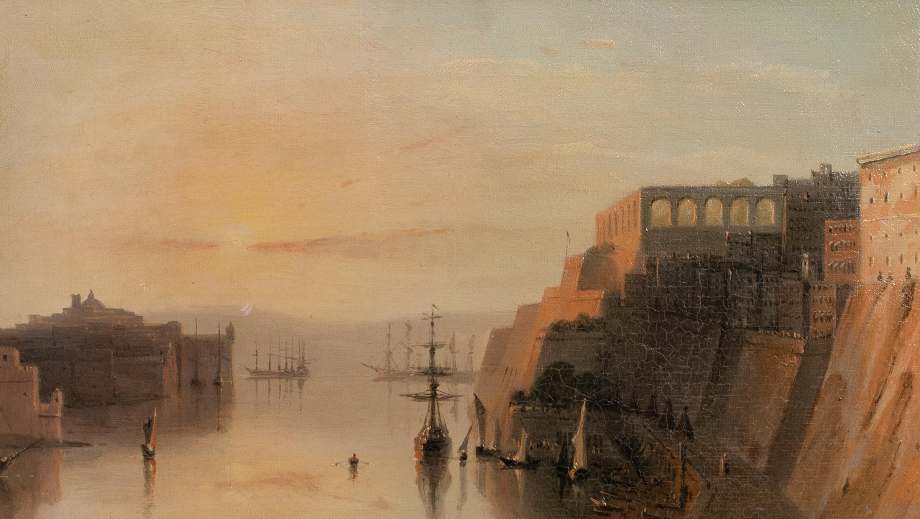 The Grand Harbour, Valetta, Malta, 19th Century For Sale 3