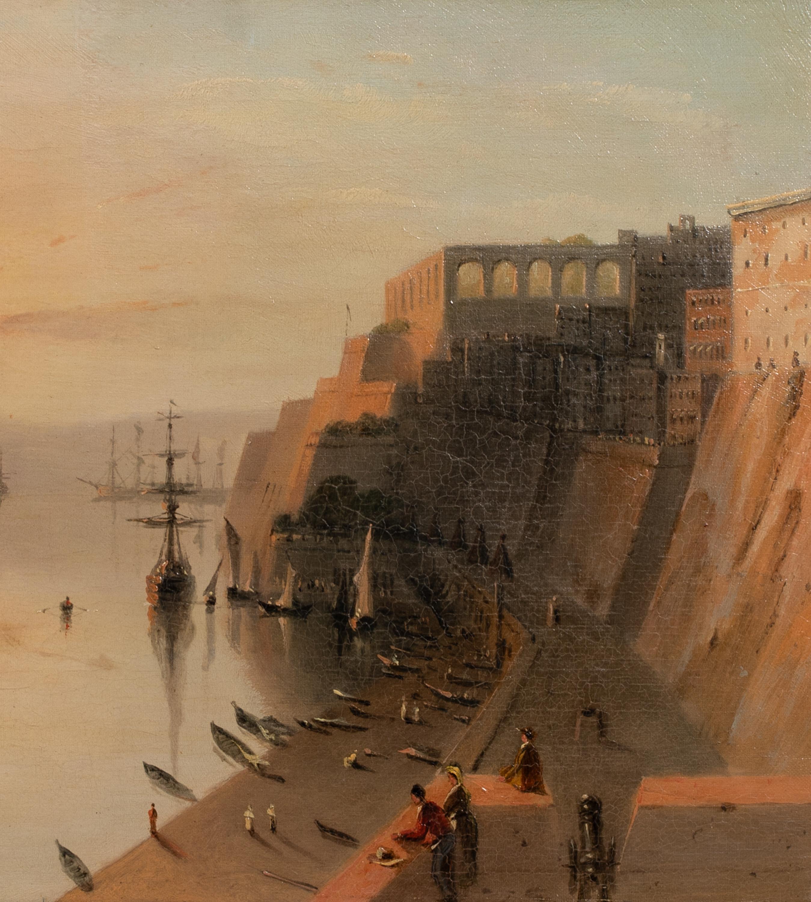 The Grand Harbour, Valetta, Malta, 19th Century For Sale 4