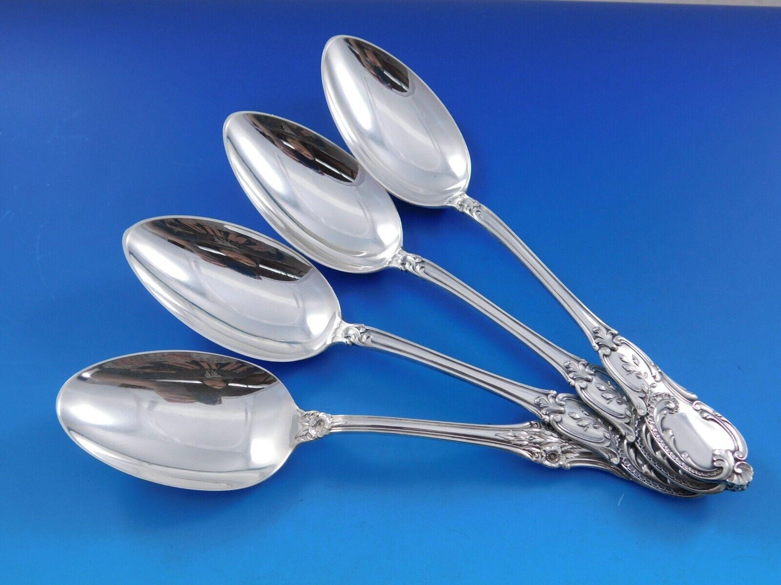 Wilkens German 800 Silver Flatware Set Service 57 pieces Ornate Rococo For Sale 6