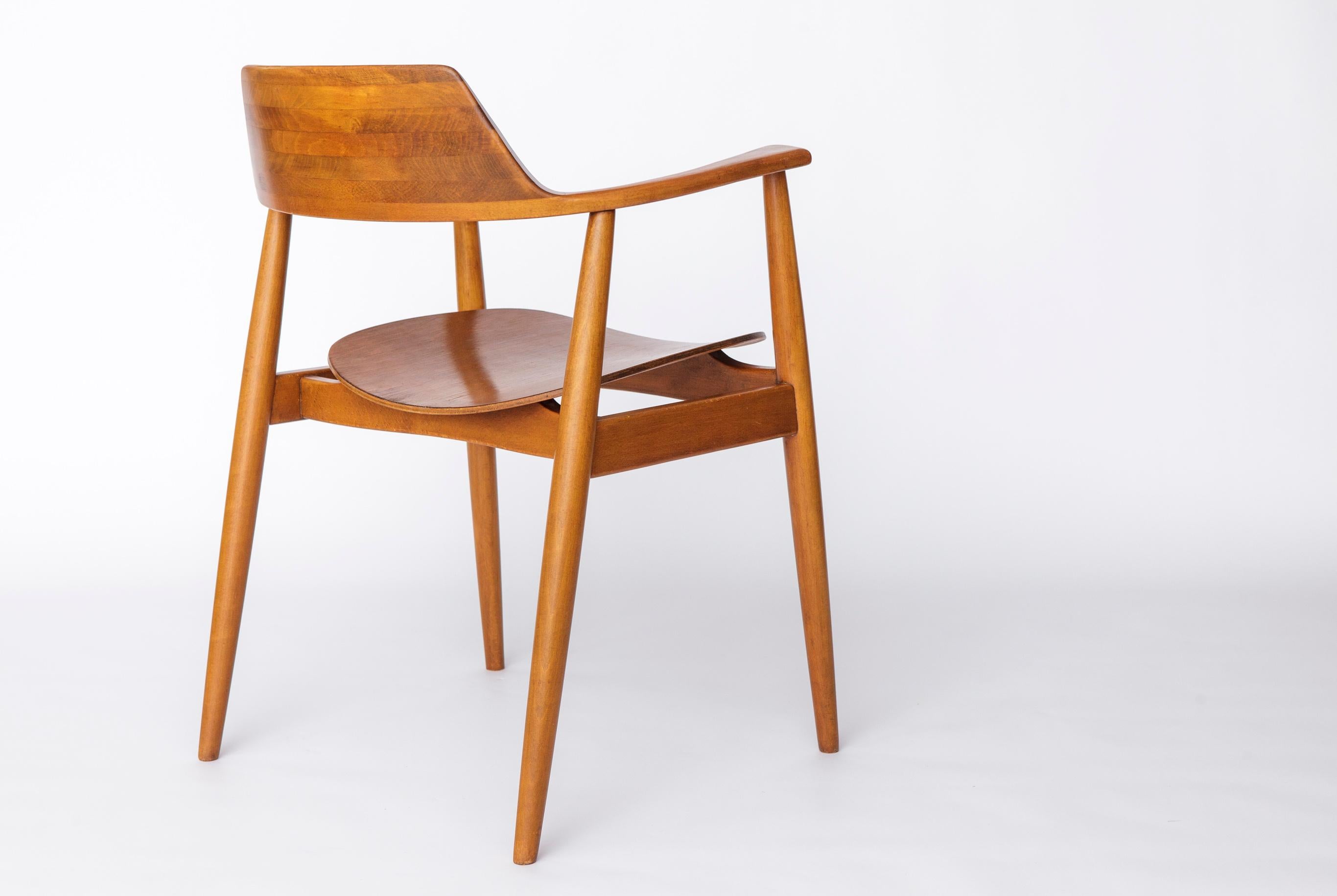 Wilkhahn 411 Armlehnstuhl, Vintage 1960s Teak, Deutscher Mid-Century Modern Stuhl im Angebot 1