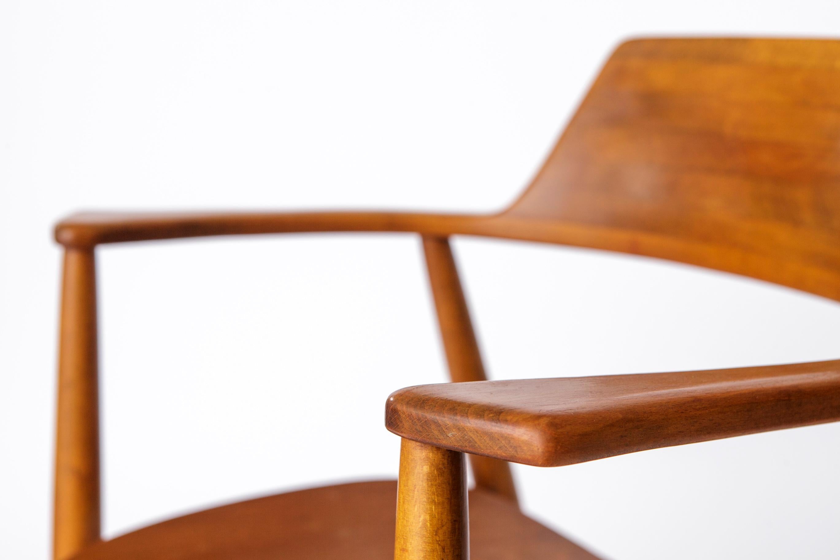 Wilkhahn 411 Armlehnstuhl, Vintage 1960s Teak, Deutscher Mid-Century Modern Stuhl im Angebot 2