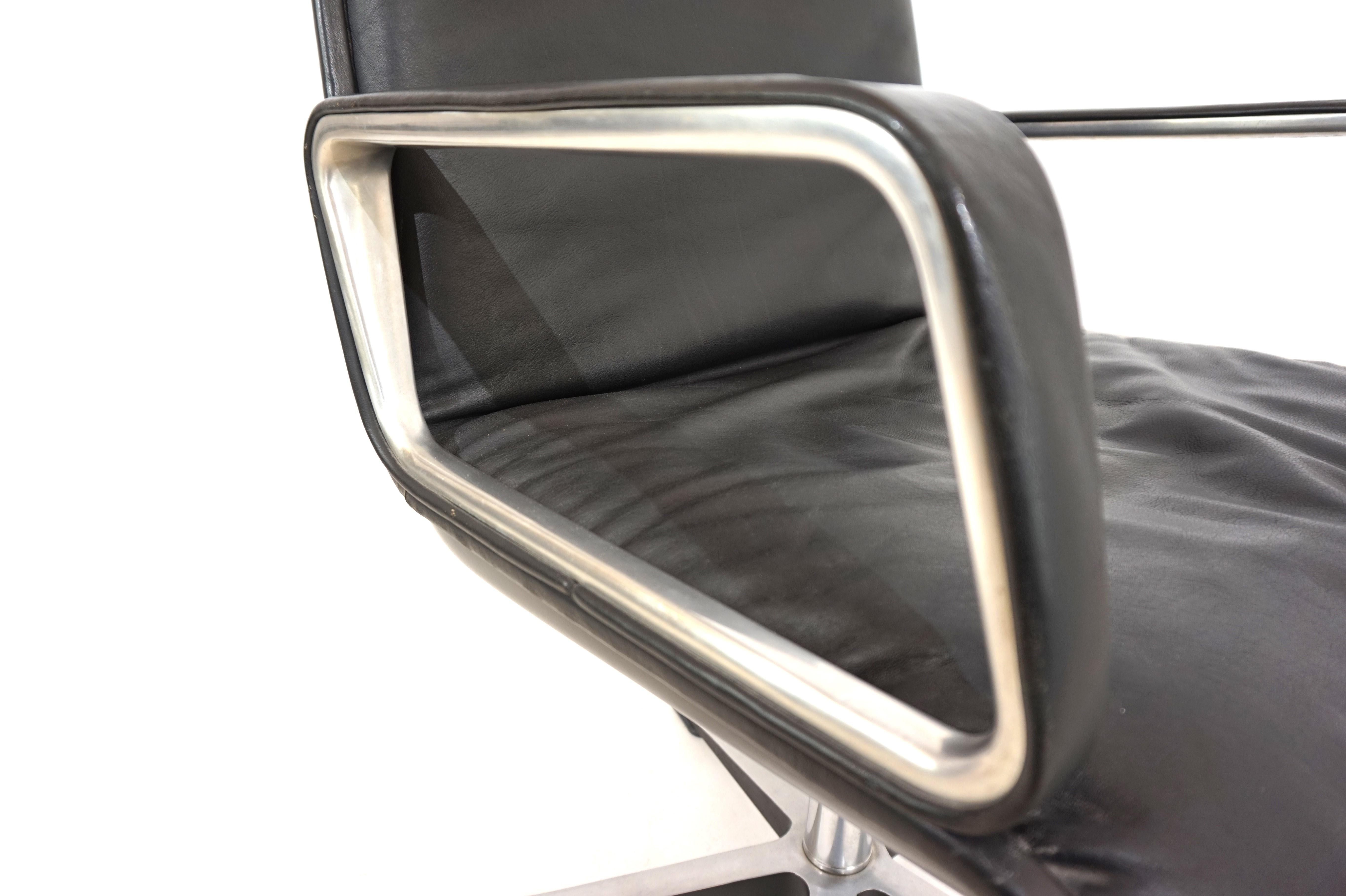 Chaise de salle à manger/conférence Delta en cuir Wilkhahn de Delta Design 1
