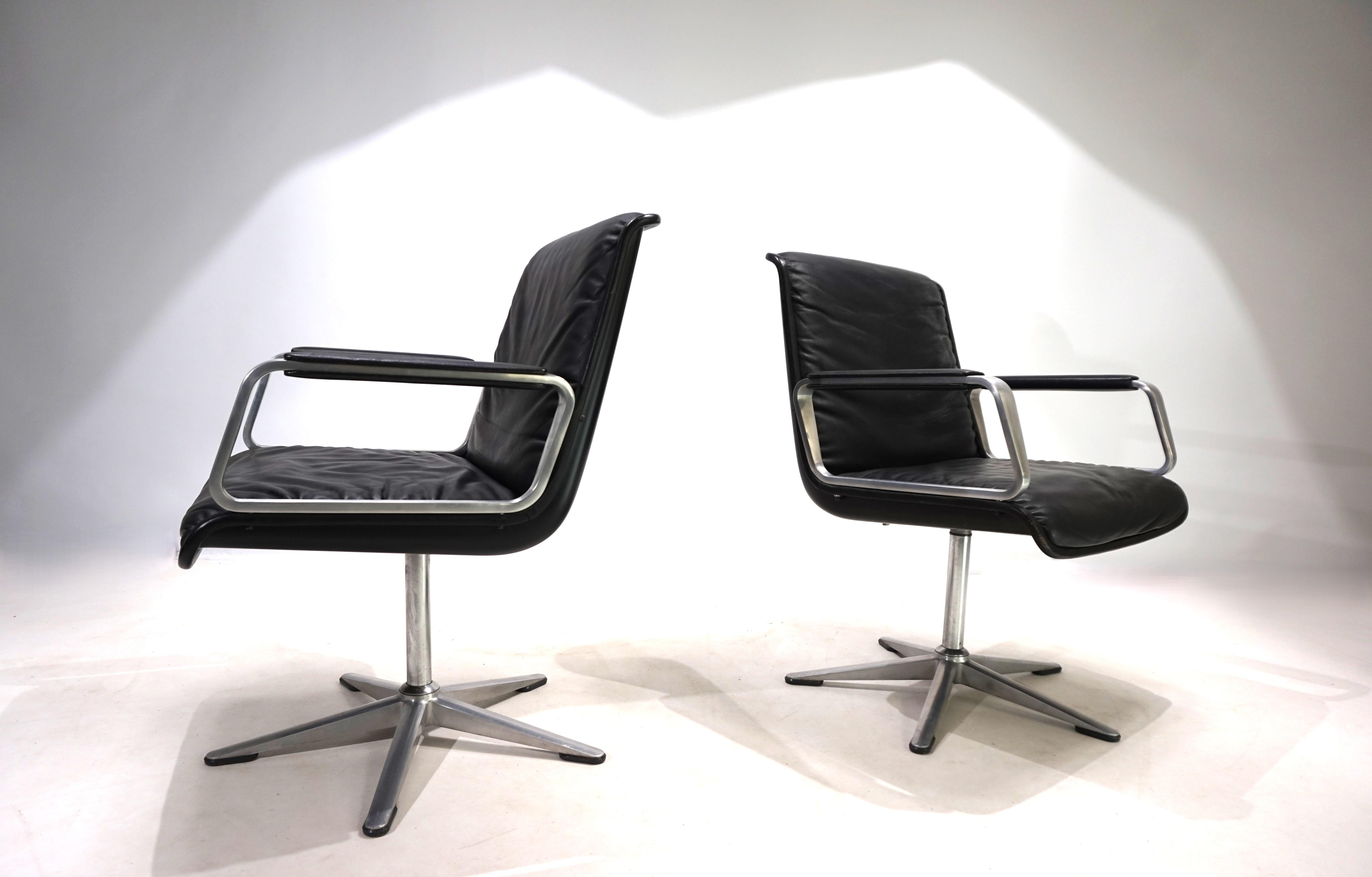 Ensemble de 2 chaises de conférence/de salle à manger Wilkhahn Delta du groupe Delta en vente 3